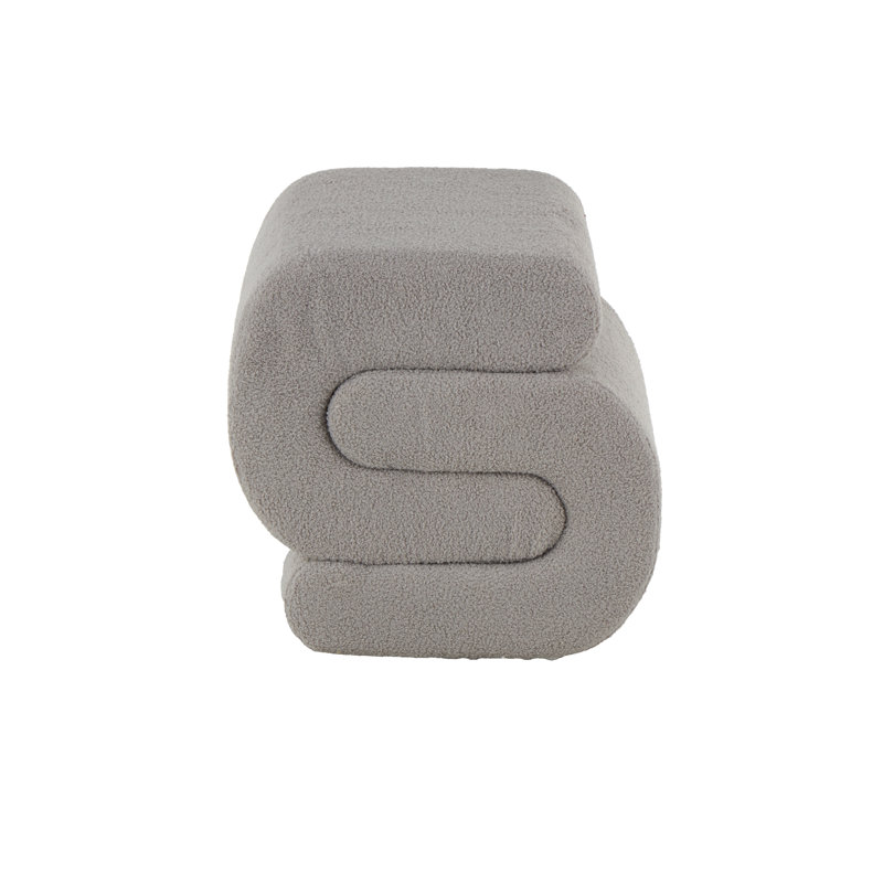 Polyester S- Shaped Room Ottoman With Connected Arches